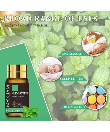 MAYJAM 28Pcs Essential Oil Gift Set for Diffusers, Skin Care, Massage - 24 x 5ml Pure Oils and 4 x 10ml Blends - Perfect Gift for Friend - Buy Online on GoSupps.com