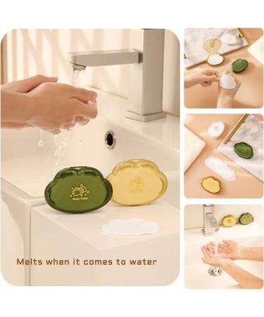 MOGURI Disposable Travel Soap Leaves - 150 Pocket Sized Foaming Paper Soaps for Easy Hand Washing on the Go - Buy Online on GoSupps.com