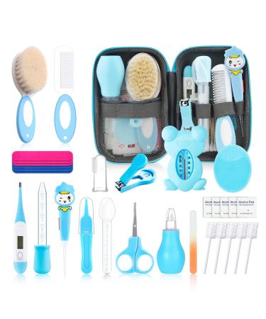 POPYJAN Baby Healthcare and Grooming Kit for Newborn Kids 36PCS Upgraded Safety Care Kit Nursery Health Set Products Blue-18pcs