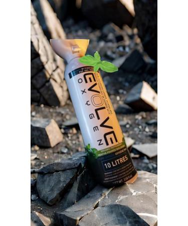 Flavored: 10L Pure Oxygen Canister | Flavored and Infused with Organic Peppermint. 99.7% Supplemental Oxygen Can | Patented Compact Compression Technology | Enhances Concentration Performance Energy & Recovery | Ideal for Sports Study & Travel | 2 Pack |  - Buy Online on GoSupps.com