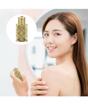 minkissy Metal Essential Oil Bottle Makeup Container Makeup Dispensing Container Leakproof Shampoo Container Dispensing Bottle Eye Dropper Bottle Glass Bottle inside Lecythus Miss Cosmetic Golden - Buy Online on GoSupps.com