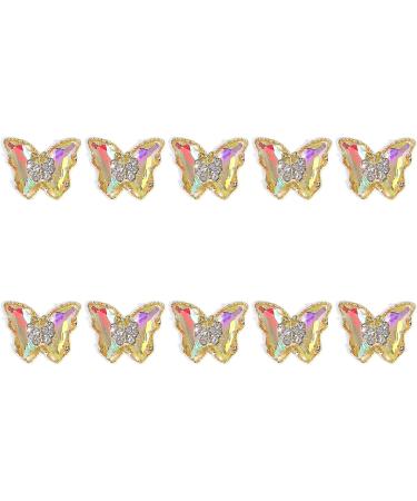 FEIlei 10Pcs Nail Jewelry Zircon Nail Art Rhinestones Nail Decors Crystals Diamond Gems - Buy Online on GoSupps.com