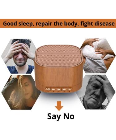 Magicteam White Noise Machine | 20 Non-Looping Natural Sounds | Memory Function | 32 Volume Levels | AC/USB Powered | Sleep Timer | Therapy for Baby, Kids, Adults - Wood - Buy Online on GoSupps.com
