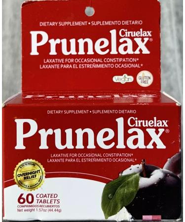 Prunelax Ciruelax Laxative Tabs 60 ea (Pack of 2)