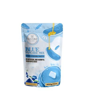 Ella Gray Gourmet Blue Pancake Mix - Makes a double batch with all natural food coloring Butterfly Blue Pea Matcha powder. Our pancake mix just add water. Use in waffle makers or pancake maker. Add protein powder for healthy snacks and easy breakfast