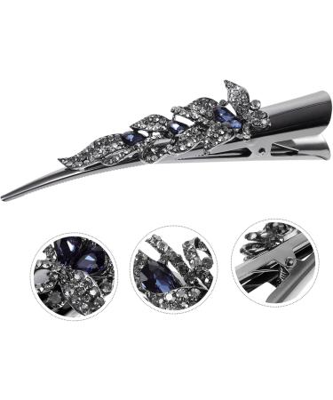 FRCOLOR Small Alligator Clips Thin Rhinestone Barrettes for Women Rod Butt Cushion Finger Castanets Tiara Rhinestone Bobby Pins Fancy Clips for Women Hair Miss Issue Card Metal - Buy Online on GoSupps.com