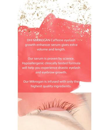 MIKROGAN CAFFEINE Eyelashes & Eyebrows Growth Serum | Boost Length & Volume | International Shipping - Buy Online on GoSupps.com