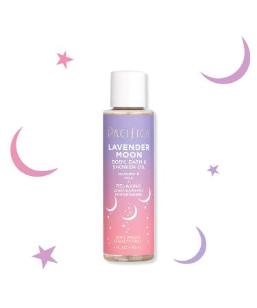 Pacifica Lavender Moon Body Bath & Shower Oil 4 oz - Buy Online on GoSupps.com