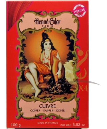 Copper Henne Color Henna Hair Dye Powder 3 x 100g Bundle with Shower Cap - Buy Online on GoSupps.com