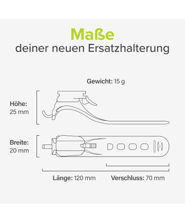 VELMIA Bicycle Light Mount Set - Front & Rear Replacement Rubber Mount for Optimal Visibility - Buy Online on GoSupps.com