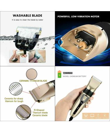 Men's Cordless Hair Trimmer Cordless Hair Clipper Men Rechargeable Electric Razor Professional Hair Clipper HairCutting Kit Beard Trimmer Shaver Detail Trimmer with 4 Guide Combs Scissor Brush - Buy Online on GoSupps.com