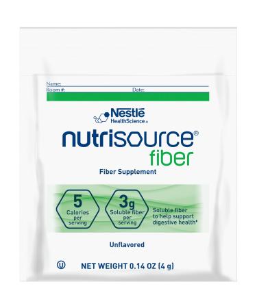 Nestle Nutrisource Fiber Fiber Supplement Unflavored 4 Gram Packet 75 Ct 0.14 Ounce (Pack of 75)