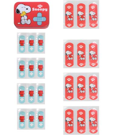 Snoopy Children's Plaster Set - 2 Licensed Pieces in Metal Box | Beautiful Design for Kids | Perfect for Backpack & Handbag Storage - Buy Online on GoSupps.com