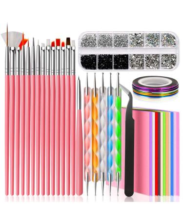 Gel Polish Remover Kit 10 Pieces Nail Polish Remover Clips for Polygel or Dip Nail with Lint Free Nail Wipes Nail Files and Buffer Block Stainless