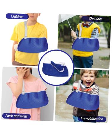 Forearm Sling Brace for Elbow & Shoulder Injury - Breathable Arm Support for Fracture & Immobilization - Blue Color - Buy Online on GoSupps.com