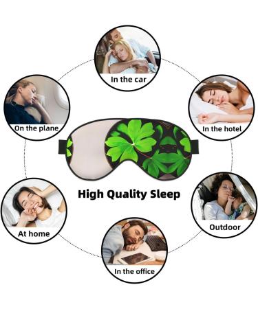 Buy SSIMOO St Patricks Day Leaves Sleep Mask - Adjustable Breathable & Fashionable Eye Mask for Comfortable Sleep - International Shipping Available - Buy Online on GoSupps.com