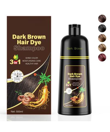 OYUCDAGQ 3 in 1 Hair Color Shampoo for Gray Hair, Instant Semi-Permanent Herbal Hair Dye Shampoo, Natural Herbal Hair Dye Shampoo for Women and Men