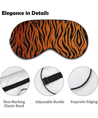 Sleep Mask Tiger Stripes Orange - Light Blocking Eye Cover with Adjustable Strap for Ultimate Comfort - Buy Online on GoSupps.com