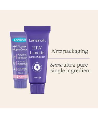 Lansinoh HPA Lanolin Nipple Cream 10ml - Natural Breastfeeding Essential for Sore & Cracked Skin - Buy Online on GoSupps.com