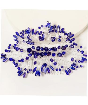 DOITOOL Bridal Crystal Hair Comb Bride Headpieces for Wedding Bridesmaid Hair Comb Wedding Hair Clips Wedding Hair Comb Rhinestone Hair Clip Headgear Miss Blue Crystal Alloy - Buy Online on GoSupps.com
