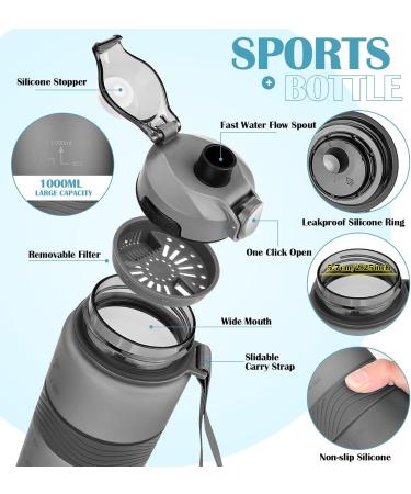 CodiCile Water Bottle BPA Free - 33.8 Oz - Buy Online on GoSupps.com