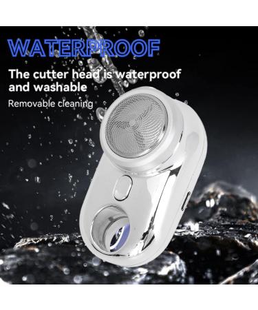 Rechargeable Travel Shaver with 5V Screen Display - 3W USB Electric Razor for Home Use (Silver) - Best International Shipping - Buy Online on GoSupps.com