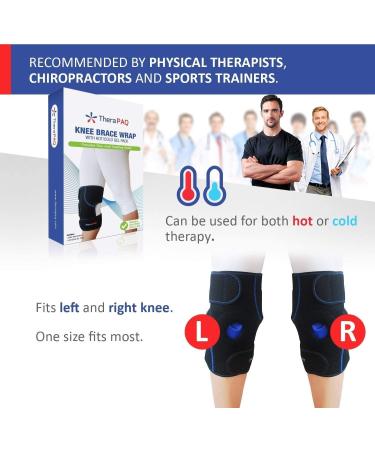 Cooling Pillow Knee: Ice Knee Bandage Therapy | Adjustable Cold/Heat Gel Compress for Bursitis Meniscus Tear Arthritis & Injury Recovery - Buy Online on GoSupps.com