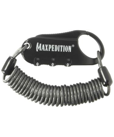 Maxpedition Gear Steel Cable Lock Black