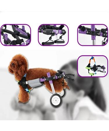Dog Wheelchair Aluminum Alloy Pet Wheelchair Dog Wheelchair for Back Legs Light Weight Dog Wheelchair Walk Tool Scooter Wheelchair Portable Small - Buy Online on GoSupps.com