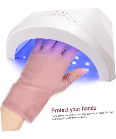 MUSISALY 2 Pairs UV Gloves Nail Gloves Gloves for Gel Nails Nail Art Supplies Nail Art Accessory Fingerless Gloves Manicure Gloves Anti UV Nail UV Rays Gloves - Buy Online on GoSupps.com