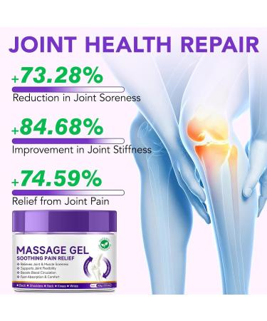 Yuecjian Massage cream Professional knee relief gel fast absorbing long lasting body relief for feet back knees muscles - Buy Online on GoSupps.com