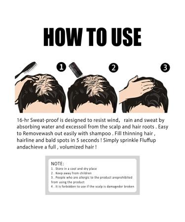 Hair Thickening Fiber Powder - 12g Hair Building Fibers for Men & Women | Instant Hair Loss Concealer & Fuller Look | Natural Black - Buy Online on GoSupps.com