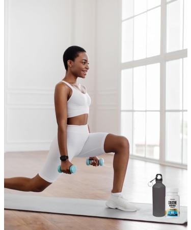 MetpharmUSA Creatine Monohydrate Capsules 1000 mg 60 Vegetable Capsules 30 Servings for Men and Women - Buy Online on GoSupps.com