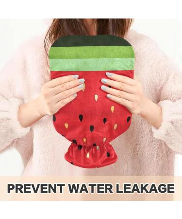 Buy Naanle Cartoon Watermelon Heat Bottle 1L - Transparent Hot Water Bottle with Cover for Pain Relief & Cold Therapy - Ideal for Bed & Hand Warmers - Fast International Shipping - Buy Online on GoSupps.com