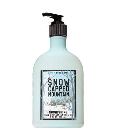 Bath and Body Works SNOW CAPPED MOUNTAIN Hand Soap with Tea Tree Oil 8 Fluid Ounce (2018 Edition)