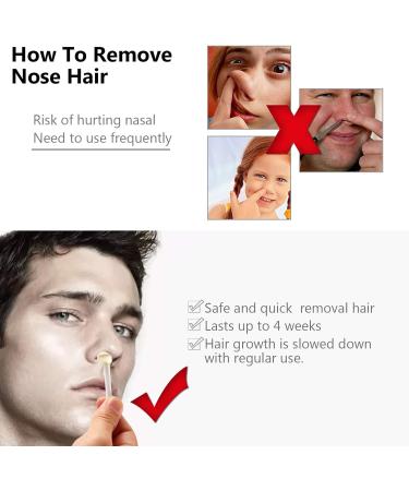 Anself Nose Hair Removal Wax Kit - Effective Nose Wax Set with Application Pens & Moustache Stickers for Smooth Hair Removal - Buy Online on GoSupps.com