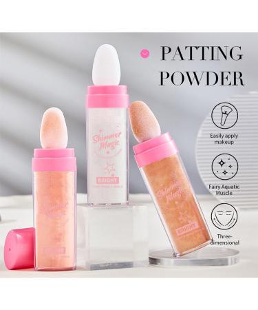 Highlighting and Finishing Stick - Fairy Highlighter Natural Stereo Contour Collarbone Patting Powder Highlighting Makeup (02) - Buy Online on GoSupps.com