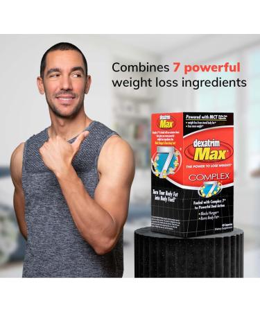 ILIOS Dexatrim Max Complex-7 | Diet Pills to Lose Weight - 7 Powerful Ingredients to Reduce Hunger & Body Fat Fat Burner Supplements Weight Loss Pills for Women & Men 1 Pack w/ 60 Capsules - Buy Online on GoSupps.com