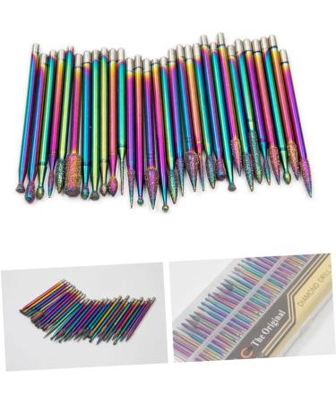 HAPINARY Nail Drill Tools Electric Diamond Electric Filer Grinding Head King Head Manicure Drill Bits - Buy Online on GoSupps.com