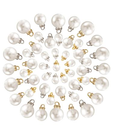 VILLCASE 150 Pcs Pearl Necklace Bracelet Diy Accessories Necklace Pearl Jewelry Decorative Pendants Pearl Accessories Novel Shaped Charms Pearls Pendant Bulk Jewlery Abs Connector Earrings