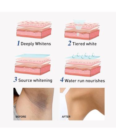 Whitening Cream for Sensitive Areas Skin Lightening Cream Brightening Cream for Intimate Areas Removes Brown Spots with Vitamin C for Armpits Knees (1) - Buy Online on GoSupps.com