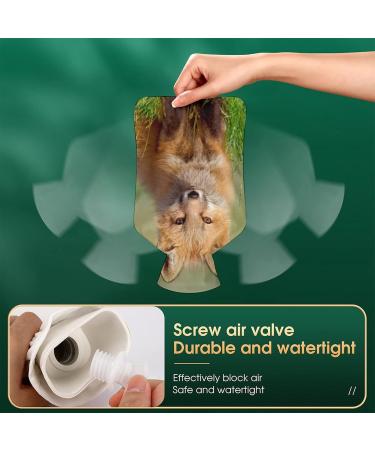 Buy Yellow Fox Hot Water Bottle with Plush Cover | Hand Warmer for Adults & Children - 26.5x15.3cm | International Shipping - Buy Online on GoSupps.com