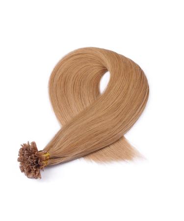 Keratin Bonding Hair Extensions - #19 Mittelgoldblond 60cm - 25 Strands - 100% Remy Real Hair - U-Tip by Novon Hair Extensions - Buy Online on GoSupps.com