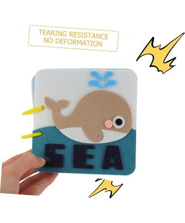 Toyvian Kids Drawing Book Cloth Book - Children's Picture & Activity Book for Toddlers - Baby Animal & Ocean Felt Soft Book - Buy Online on GoSupps.com