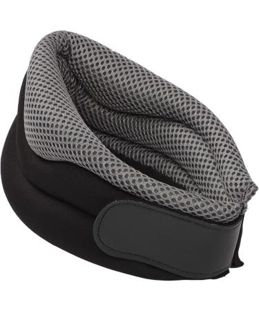 Faxian Cervical Support Neck Ruff - Breathable Adjustable Foam Collar for Work Travel & Sleep - Soft Grey Neck Bandage - Buy Online on GoSupps.com