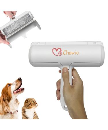 CHOWIE Pet Hair Remover Roller and Reusable Lint Roller - Cat and Dog Hair Remover for Carpet Furniture Couch Car Clothes and Bedding - Pet hair roller - Portable lint remover
