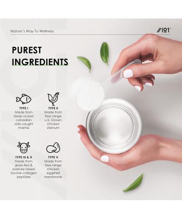 Multi Collagen Protein Powder 200g - Types I, II, III, V & X - Grass Fed Bovine, Wild Caught Fish, Free-Range Chicken & Eggshell - Non-GMO Halal - Pack of 1 - Buy Online on GoSupps.com