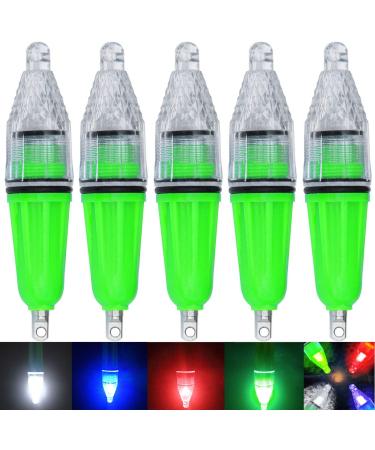 JSHANMEI Underwater Light Deep Drop Fishing Light Waterproof Flashing Attractive Light Fishing Lamp Bait Lure Tools Fishing Equipment 5 Colors 4.7inch - 5pcs Colours