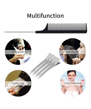 24pcs 3.5 inch Metal Alligator Hair Clips - Silver Barrettes & DIY Hair Accessories with Comb - International Shipping - Buy Online on GoSupps.com