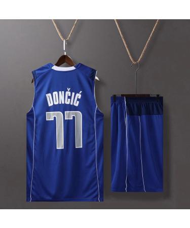 ABRTJCL Children's & Adults Basketball Jersey Set - Sleeveless Suit & Shorts A-77 Blue 2XS - Perfect for Youth and Adult Basketball Enthusiasts - Buy Online on GoSupps.com